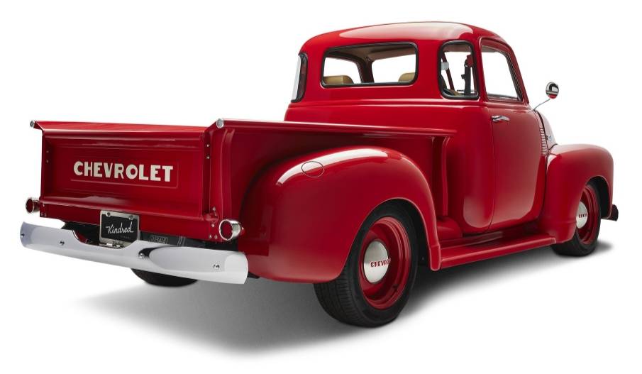 The classic Chevrolet pickup truck has been turned into an electric restomod