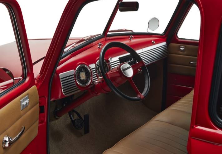 The classic Chevrolet pickup truck has been turned into an electric restomod